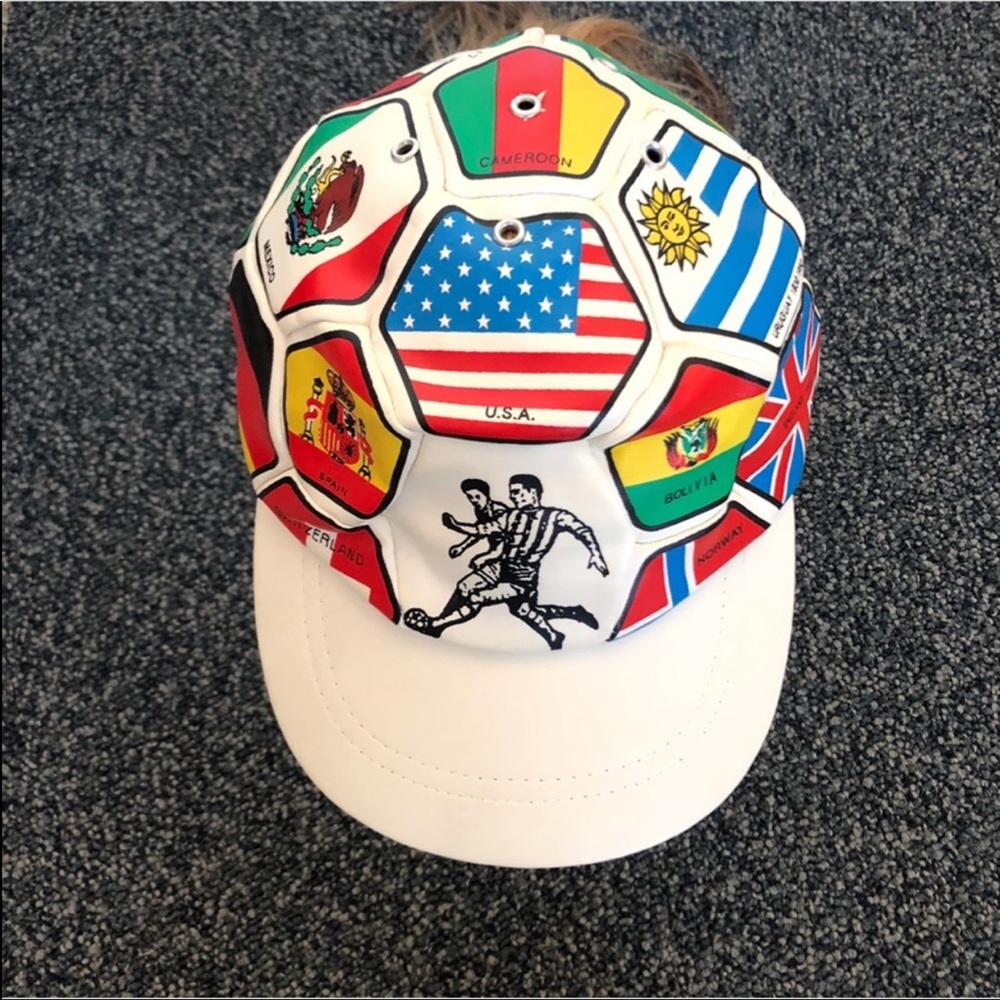 Vintage World Cup Flags National Teams Futbol Hat